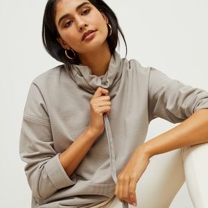 MM Lafleur The Harris Sweatshirt - Fine Terry Smoky Taupe size L large NWT